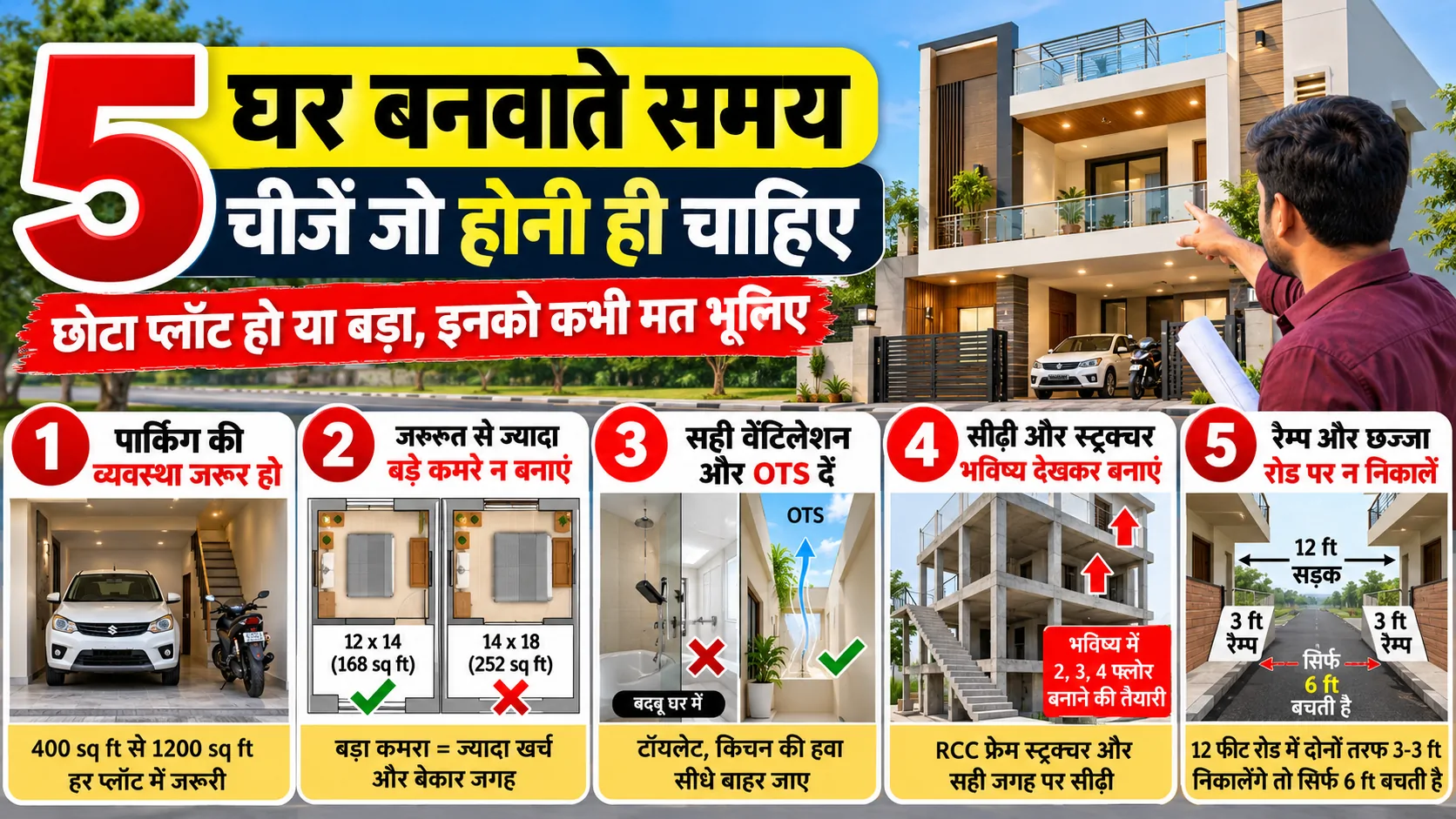 घर बनवाते समय इन 5 चीजों का जरूर रखें ध्यान | House Planning Tips in Hindi