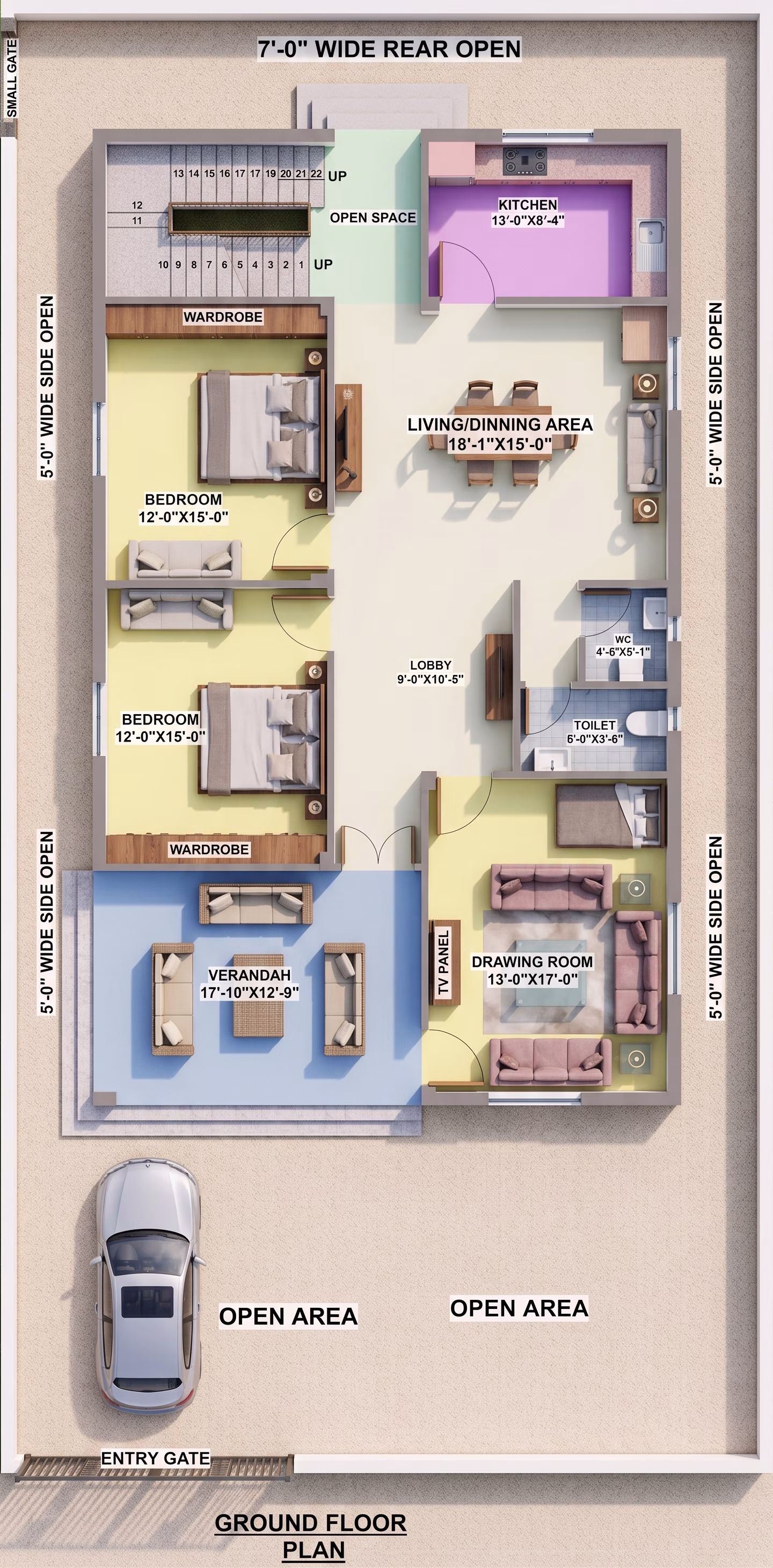32X53 GHAR KA NAKSHA | MODERN HOUSE PLAN